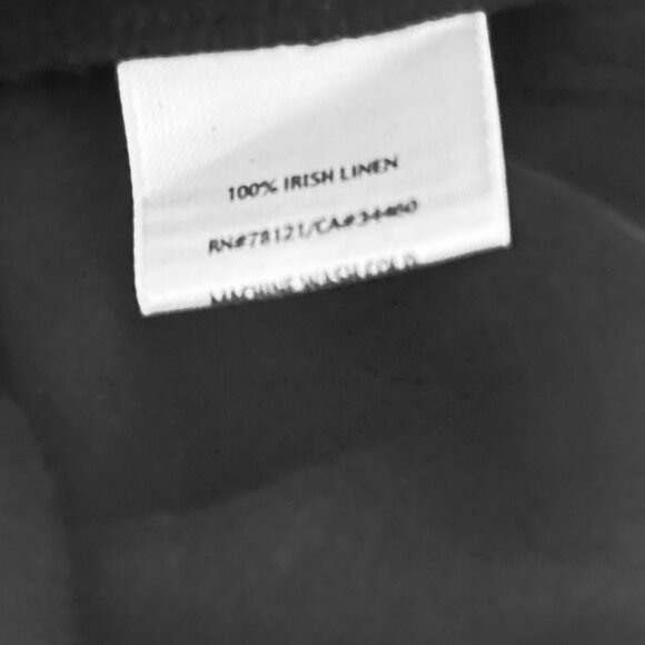 EILEEN FISHER Women's L 100% Irish Linen Wide-Leg High-Rise Cropped Pants - Picture 10 of 16